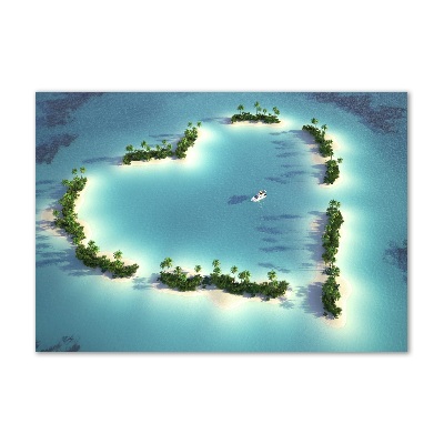 Acrylic wall picture Islands shape