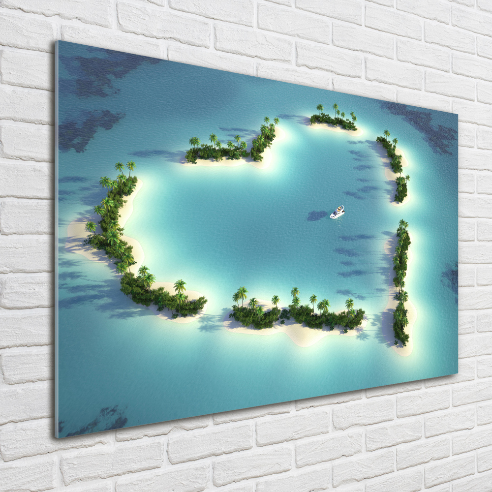 Acrylic wall picture Islands shape