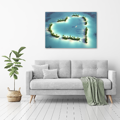 Acrylic wall picture Islands shape