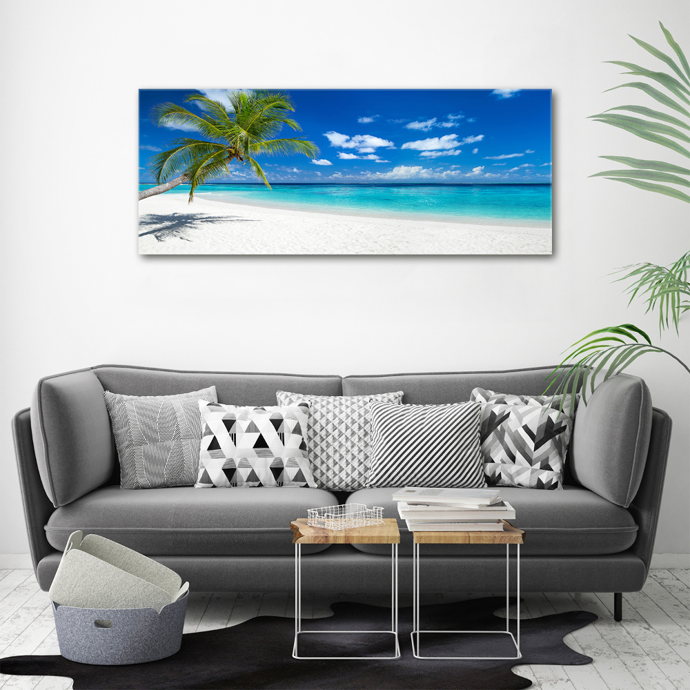 Acrylic wall picture Tropical beach