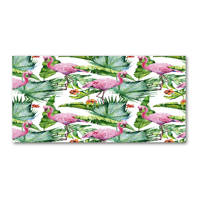 Acrylic print Plants flamingos