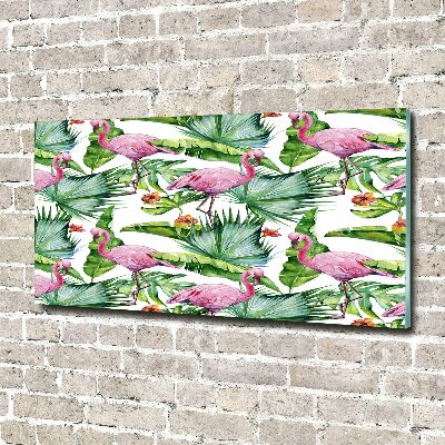 Acrylic print Plants flamingos