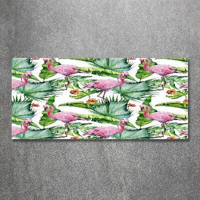 Acrylic print Plants flamingos