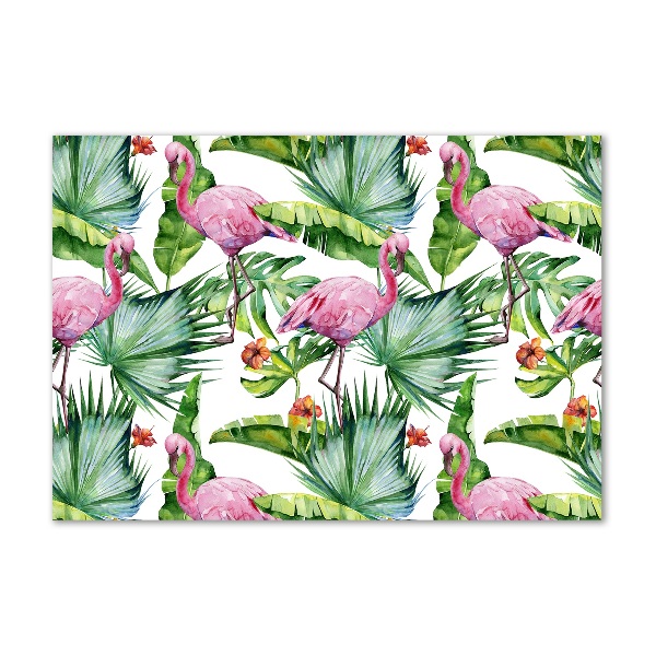 Acrylic print Plants flamingos