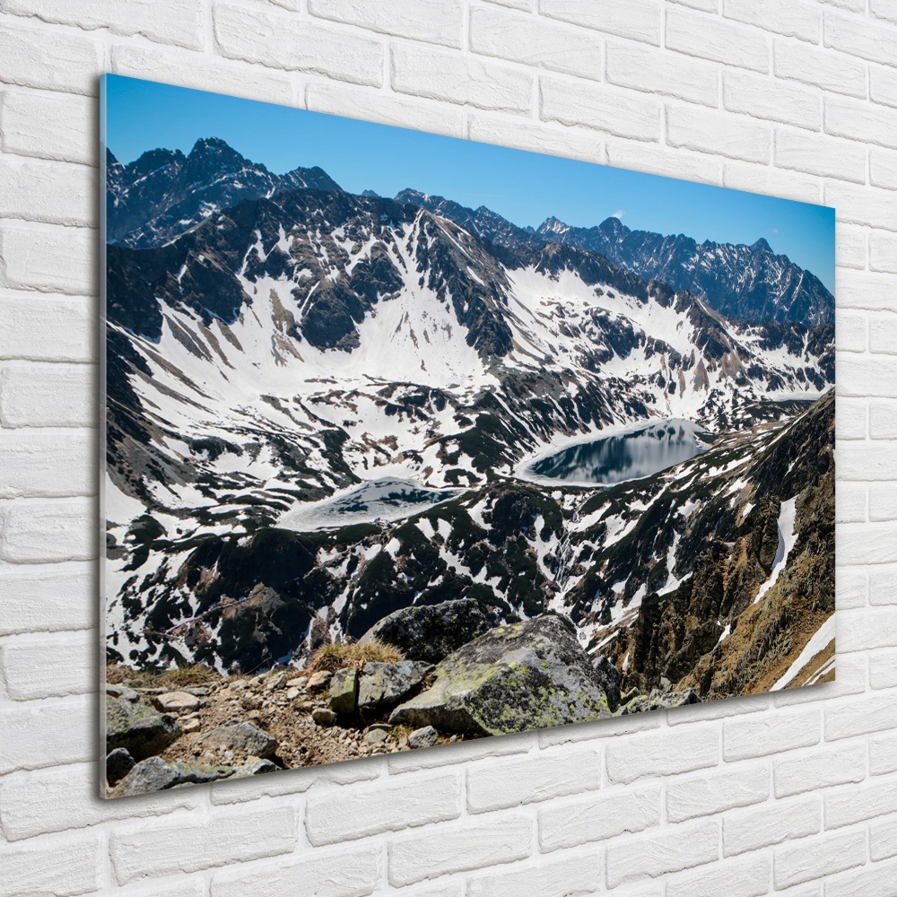 Acrylic wall picture Lake in the Tatra Mountains