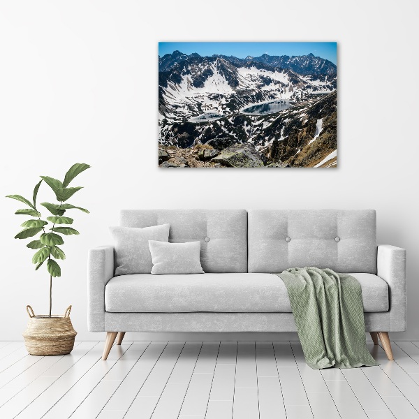 Acrylic wall picture Lake in the Tatra Mountains