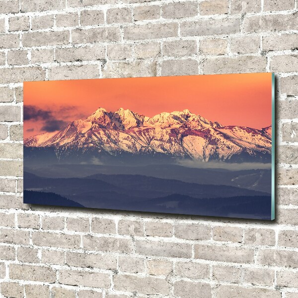 Print on acrylic Sunrise of the Tatra Mountains