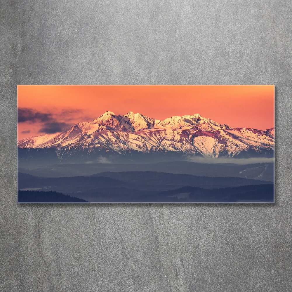 Print on acrylic Sunrise of the Tatra Mountains