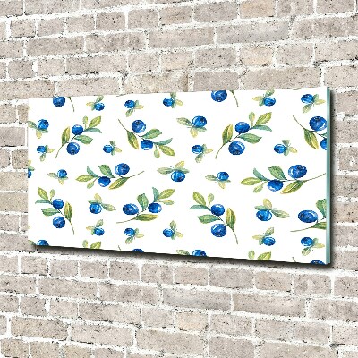 Glass acrylic wall art Blueberry