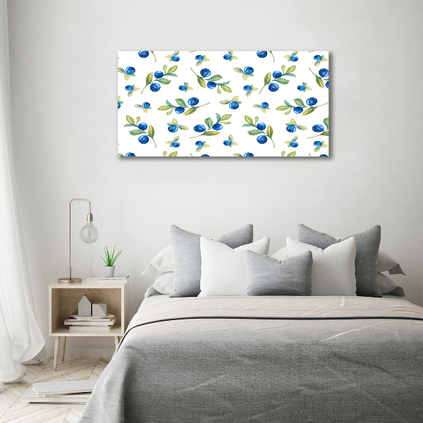 Glass acrylic wall art Blueberry