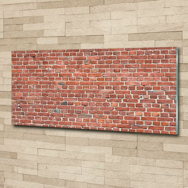 Glass acrylic wall art Brick wall