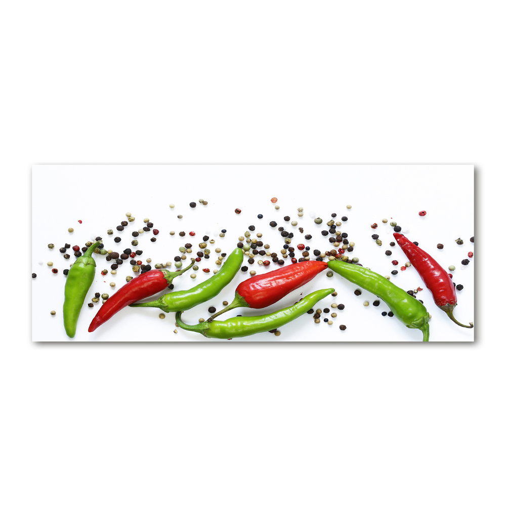 Acrylic wall art Chilli peppers