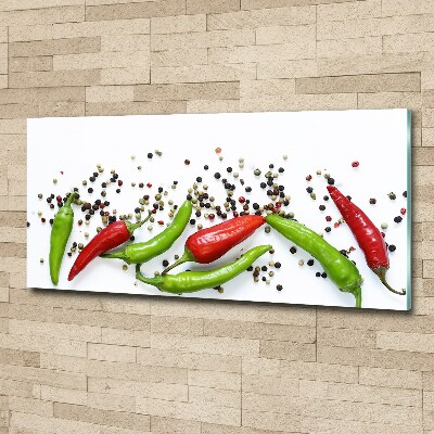 Acrylic wall art Chilli peppers