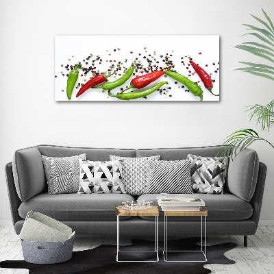 Acrylic wall art Chilli peppers