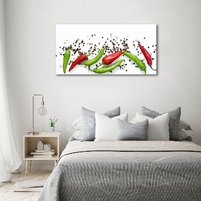 Acrylic wall art Chilli peppers