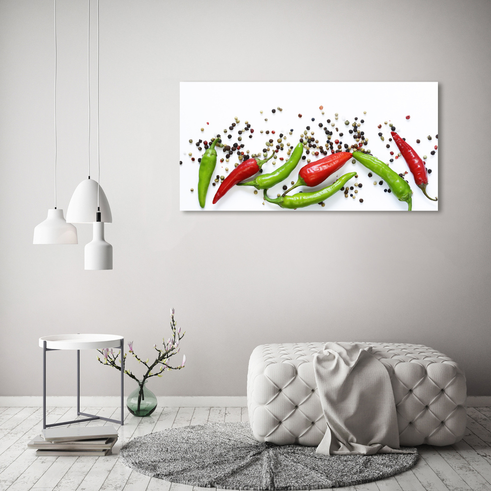 Acrylic wall art Chilli peppers