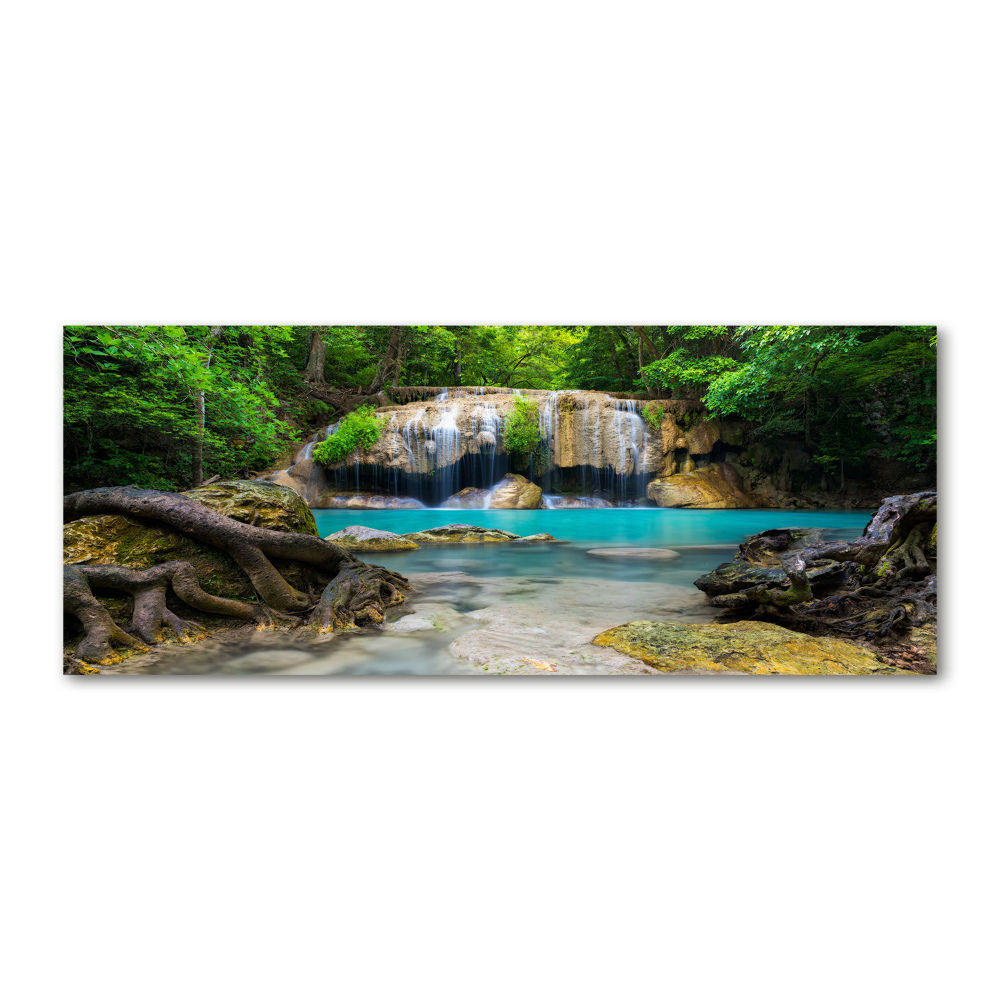 Acrylic wall art Waterfall in the forest