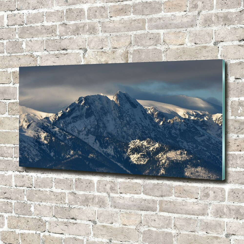 Wall art acrylic Giewont in winter