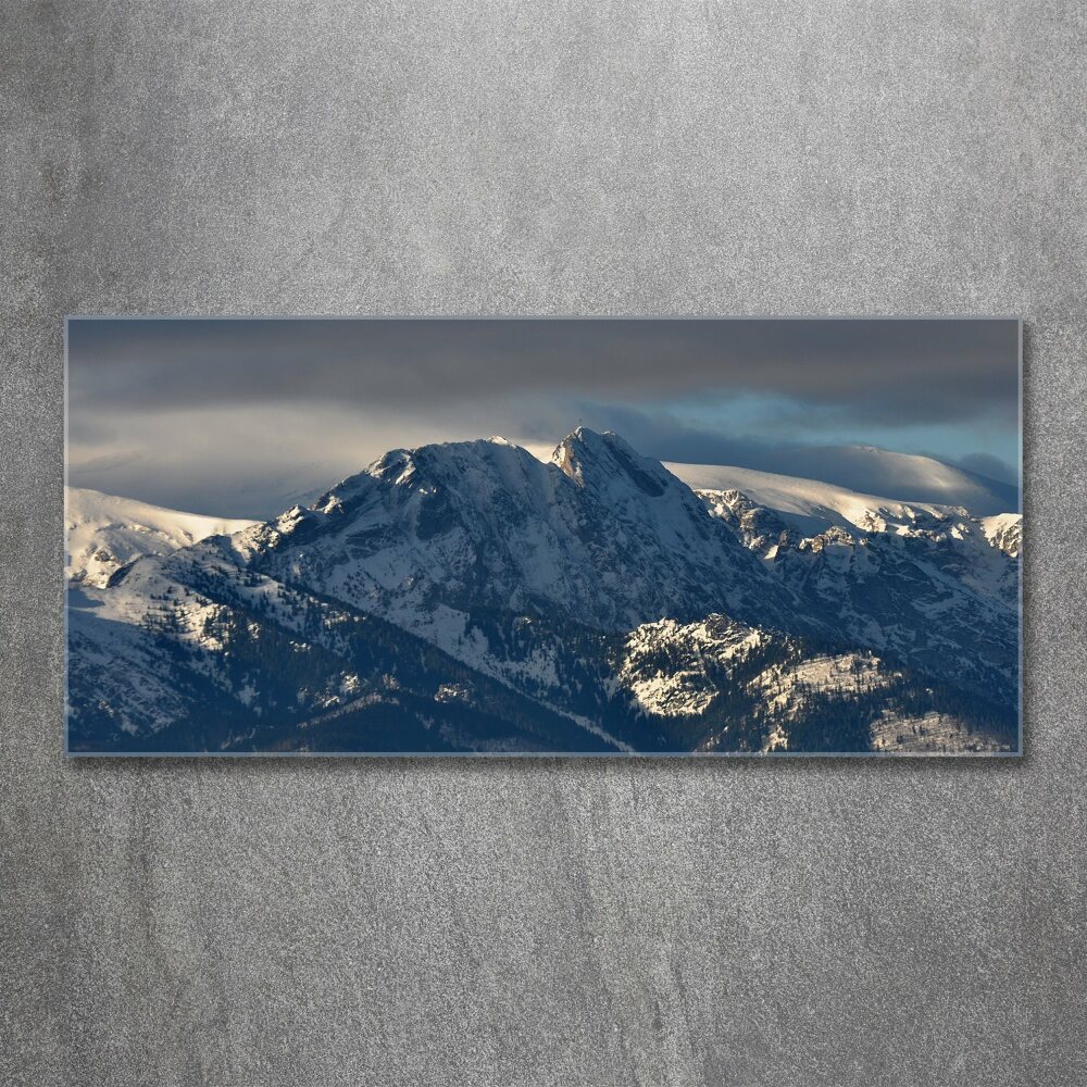 Wall art acrylic Giewont in winter