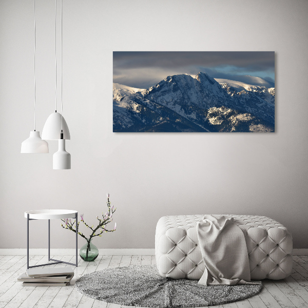 Wall art acrylic Giewont in winter