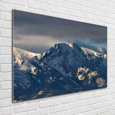 Wall art acrylic Giewont in winter