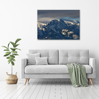 Wall art acrylic Giewont in winter