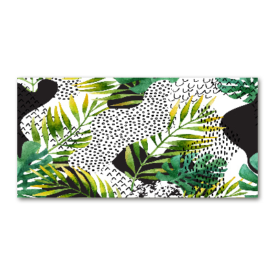 Acrylic wall picture Tropical leaves