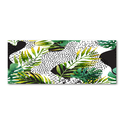 Acrylic wall picture Tropical leaves