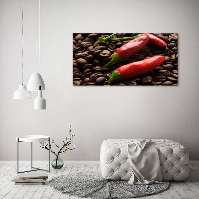 Print on acrylic Chilli and coffee