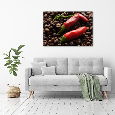 Print on acrylic Chilli and coffee