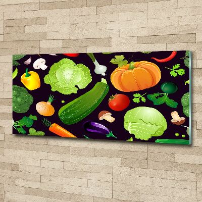 Wall art acrylic Colorful vegetables