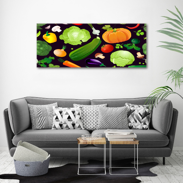 Wall art acrylic Colorful vegetables