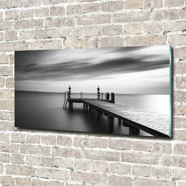 Print on acrylic Pier by the lake