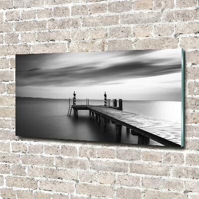 Print on acrylic Pier by the lake