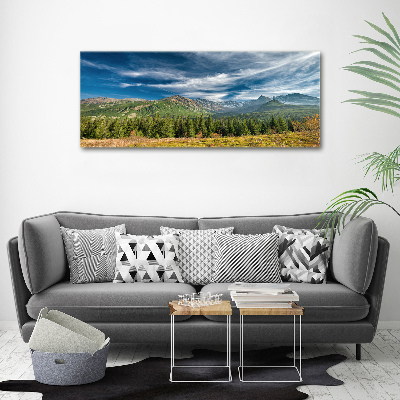 Wall art acrylic Autumn in the Tatra Mountains