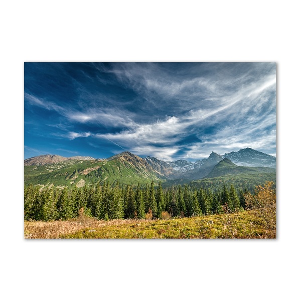 Wall art acrylic Autumn in the Tatra Mountains