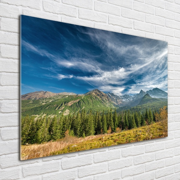 Wall art acrylic Autumn in the Tatra Mountains