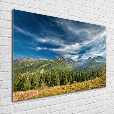 Wall art acrylic Autumn in the Tatra Mountains