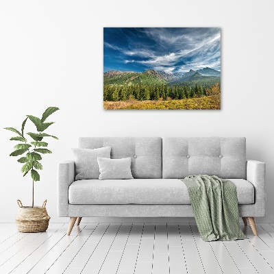 Wall art acrylic Autumn in the Tatra Mountains