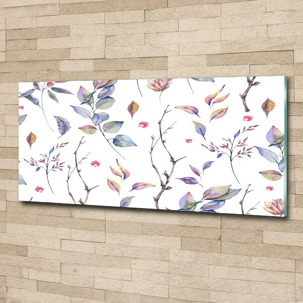 Acrylic wall picture Leaves