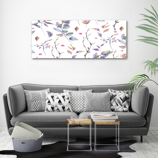 Acrylic wall picture Leaves