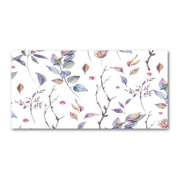 Acrylic wall picture Leaves