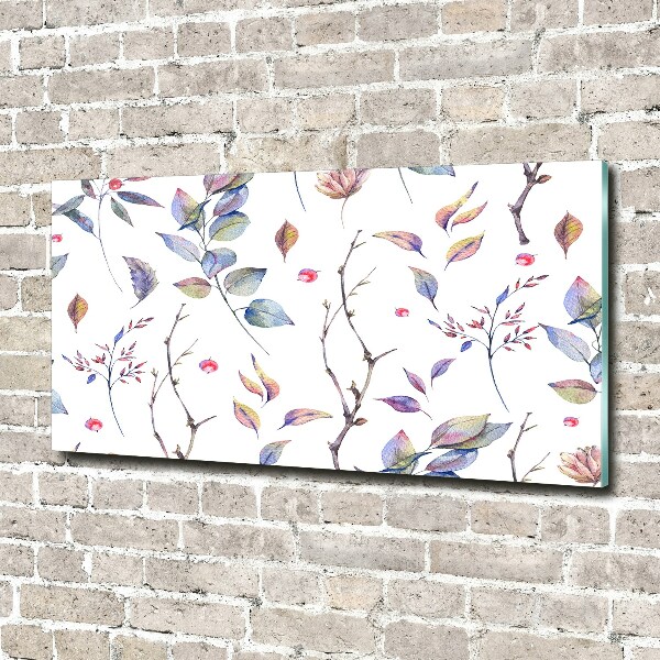 Acrylic wall picture Leaves