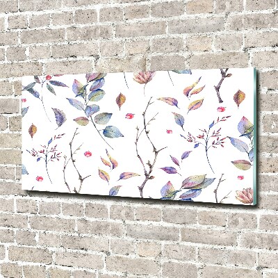 Acrylic wall picture Leaves