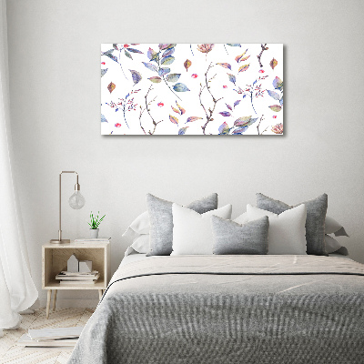 Acrylic wall picture Leaves