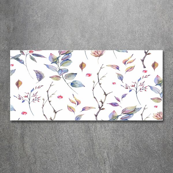 Acrylic wall picture Leaves