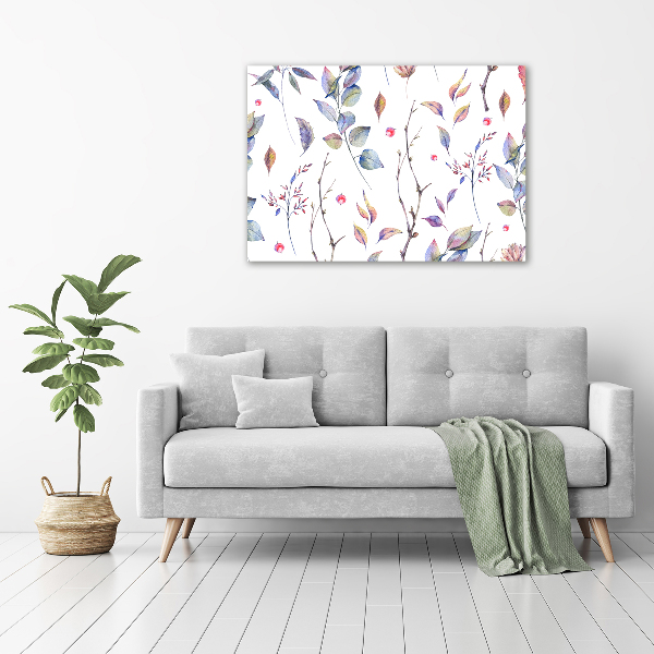 Acrylic wall picture Leaves