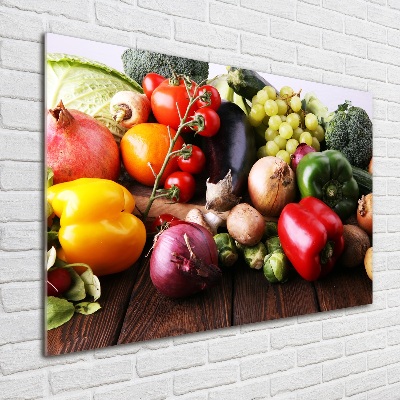 Print on acrylic Vegetables and fruits