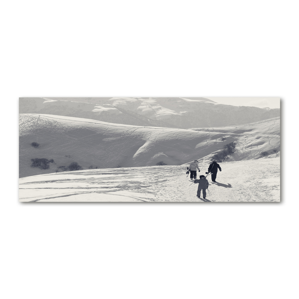 Acrylic print Skiers