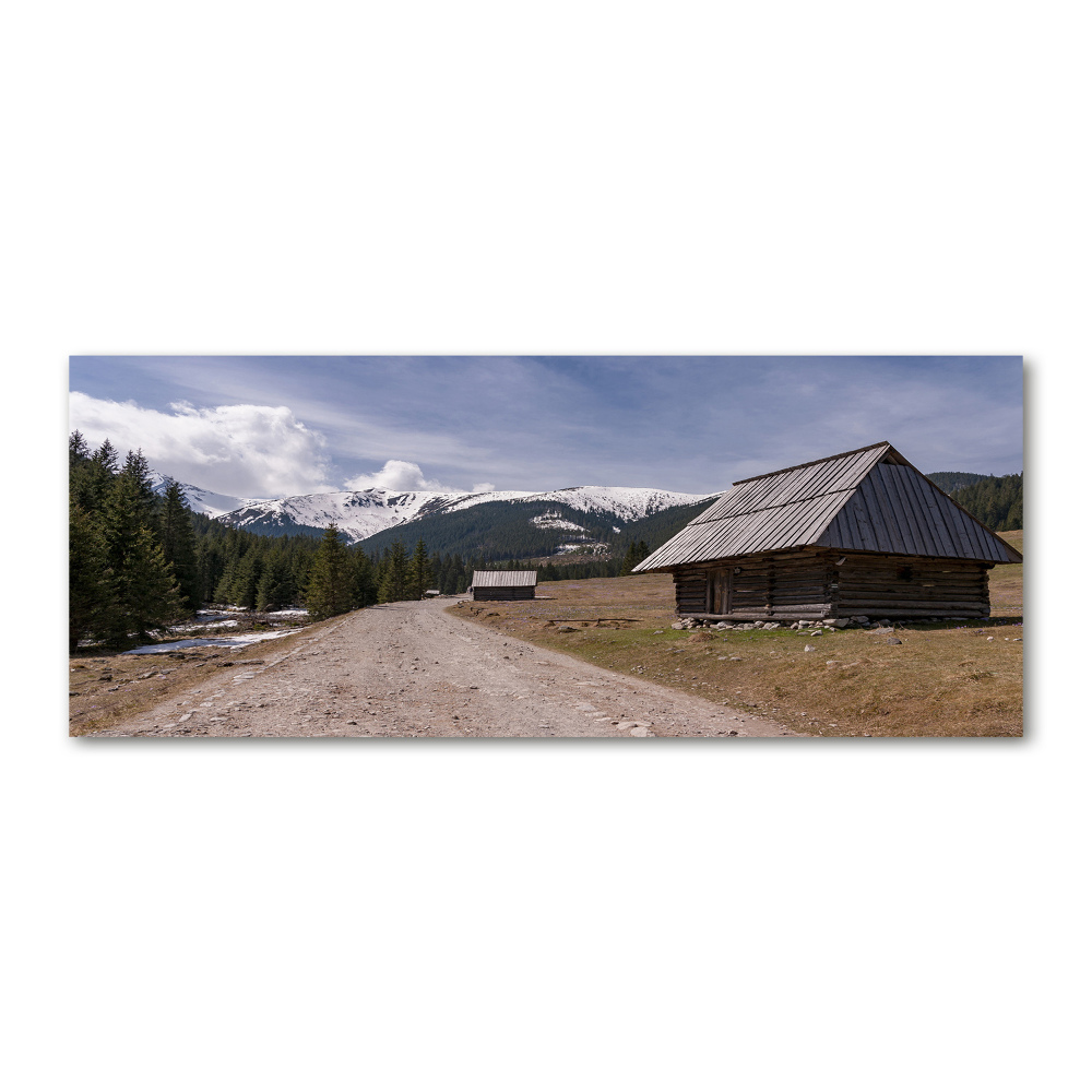 Wall art acrylic House in mountains